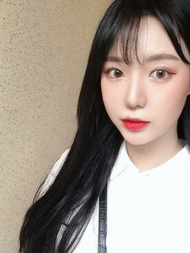 「アイテム（ウィッグ）」を使った、ピンクエイジさん（レディース・162cm）の春コーディネート