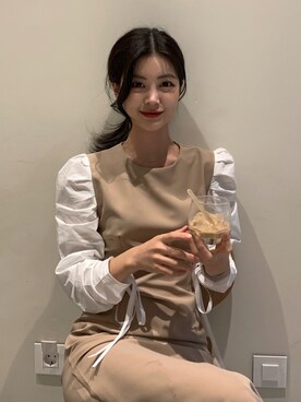 「アイテム（メイクアップ）」を使った、ピンクエイジさん（レディース・163cm）の夏コーディネート