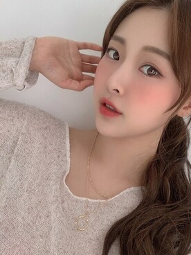 「アイテム（メイクアップ）」を使った、ピンクエイジさん（レディース・164cm）の夏コーディネート