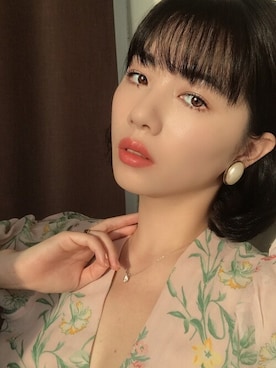 「アイテム（メイクアップ）」を使った、ピンクエイジさん（レディース・160cm）の夏コーディネート