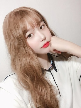 「アイテム（ウィッグ）」を使った、ピンクエイジさん（レディース・161cm）の夏コーディネート