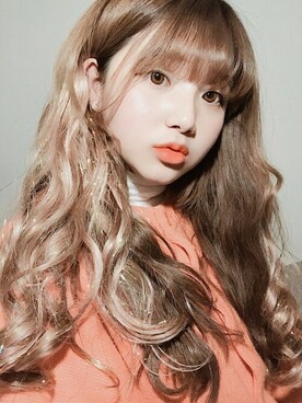 「アイテム（ウィッグ）」を使った、ピンクエイジさん（レディース・160cm）の夏コーディネート