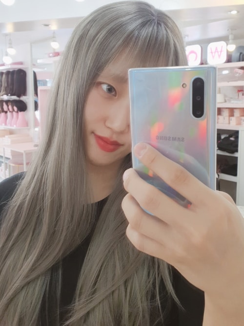 格安新品 フルウィッグ ピンクエイジ アッシュグレー エクステ