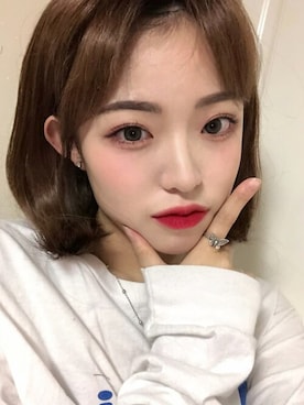 「アイテム（ウィッグ）」を使った、ピンクエイジさん（レディース・161cm）の夏コーディネート