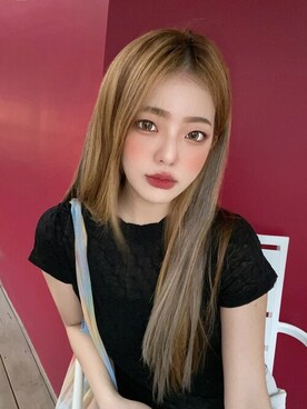 「アイテム（ウィッグ）」を使った、ピンクエイジさん（レディース・167cm）の夏コーディネート