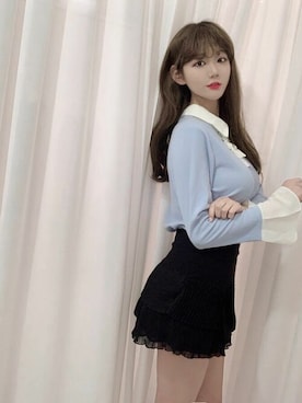 「アイテム（ウィッグ、ブラウン系）」を使った、ピンクエイジさん（レディース・164cm）の夏コーディネート