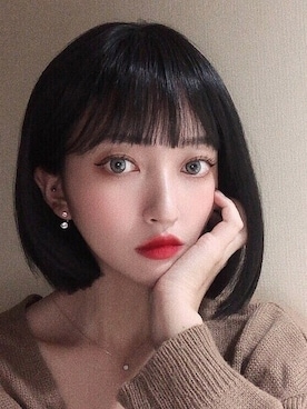 「アイテム（ウィッグ）」を使った、ピンクエイジさん（レディース・163cm）の夏コーディネート