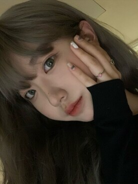 「アイテム（ウィッグ）」を使った、ピンクエイジさん（レディース・161cm）の秋コーディネート