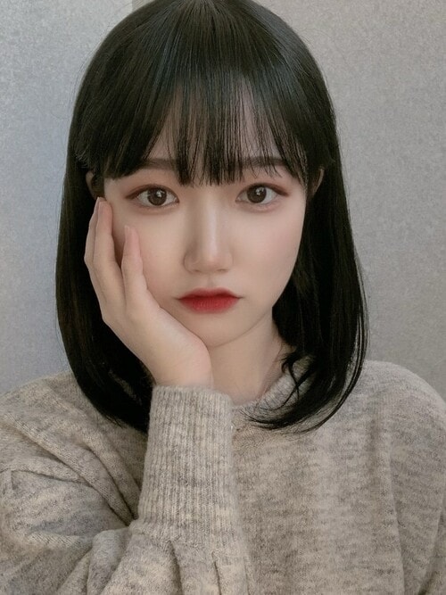韓国 つむじ付きトップカバー ピンクエイジ ストレート (マッド