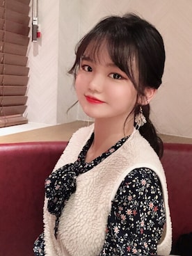 「アイテム（ウィッグ）」を使った、ピンクエイジさん（レディース・164cm）の秋コーディネート