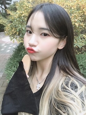 「アイテム（ウィッグ）」を使った、ピンクエイジさん（レディース・164cm）の秋コーディネート