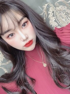 「オリーブ」｜「アイテム（ヘアアクセサリー）」を使った、ピンクエイジさん（レディース・163cm）の冬コーディネート