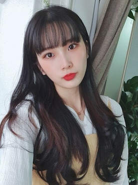 「アイテム（ウィッグ）」を使った、ピンクエイジさん（レディース・164cm）の冬コーディネート