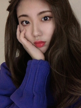 「アイテム（ウィッグ）」を使った、ピンクエイジさん（レディース・165cm）の冬コーディネート