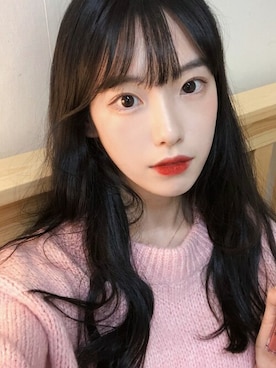 「アイテム（メイクアップ、レッド系）」を使った、ピンクエイジさん（レディース・162cm）の冬コーディネート