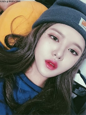 「アイテム（ウィッグ）」を使った、ピンクエイジさん（レディース・165cm）の冬コーディネート