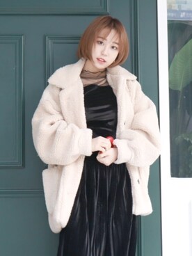 「PINKAGE（ピンクエイジ）のアイテム」を使った、ピンクエイジさん（レディース・164cm）の冬コーディネート