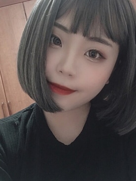 「アイテム（ウィッグ）」を使った、ピンクエイジさん（レディース・164cm）の冬コーディネート