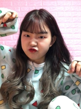 「アイテム（ウィッグ）」を使った、ピンクエイジさん（レディース・160cm）の冬コーディネート