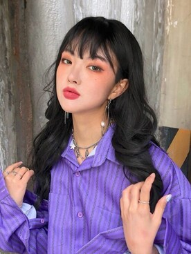 「アイテム（ウィッグ、その他）」を使った、ピンクエイジさん（レディース・166cm）の春コーディネート