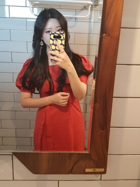 「アイテム（ウィッグ）」を使った、ピンクエイジさん（レディース・167cm）の春コーディネート