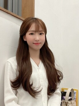 「アイテム（ウィッグ）」を使った、ピンクエイジさん（レディース・164cm）の春コーディネート