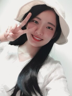 「アイテム（ウィッグ）」を使った、ピンクエイジさん（レディース・166cm）の春コーディネート