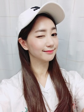 「アイテム（ウィッグ）」を使った、ピンクエイジさん（レディース・163cm）の春コーディネート