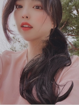 「アイテム（ウィッグ）」を使った、ピンクエイジさん（レディース・165cm）の春コーディネート