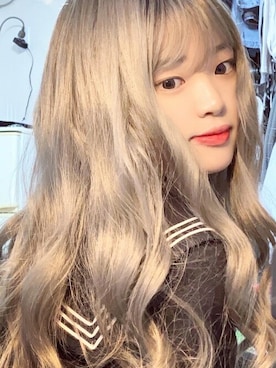 「アイテム（ウィッグ）」を使った、ピンクエイジさん（レディース・163cm）の春コーディネート