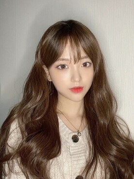 「アイテム（ウィッグ）」を使った、ピンクエイジさん（レディース・164cm）の春コーディネート