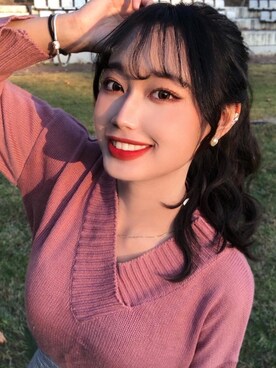 「PINKAGE（ピンクエイジ）のアイテム」を使った、ピンクエイジさん（レディース・166cm）の春コーディネート
