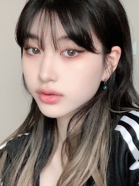 「アイテム（ウィッグ）」を使った、ピンクエイジさん（レディース・163cm）の春コーディネート