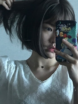 「PINKAGE（ピンクエイジ）のアイテム」を使った、ピンクエイジさん（レディース・161cm）の夏コーディネート