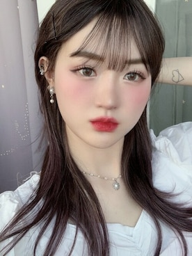 「アイテム（ウィッグ）」を使った、ピンクエイジさん（レディース・160cm）の夏コーディネート