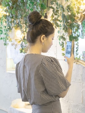 「アイテム（ウィッグ）」を使った、ピンクエイジさん（レディース・161cm）の夏コーディネート