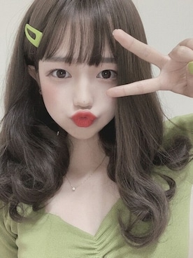 「アイテム（ウィッグ）」を使った、ピンクエイジさん（レディース・163cm）の夏コーディネート