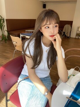 「アイテム（ウィッグ）」を使った、ピンクエイジさん（レディース・167cm）の夏コーディネート