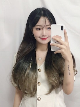 「アイテム（ウィッグ）」を使った、ピンクエイジさん（レディース・166cm）の夏コーディネート