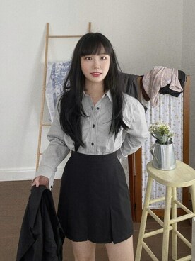 「アイテム（ウィッグ）」を使った、ピンクエイジさん（レディース・163cm）の秋コーディネート