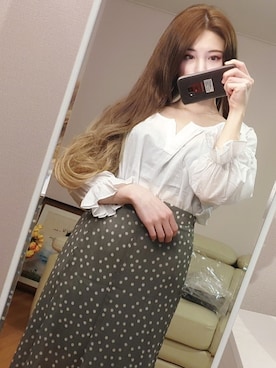 「アイテム（ウィッグ、その他）」を使った、ピンクエイジさん（レディース・167cm）の秋コーディネート