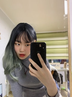 「アイテム（ウィッグ）」を使った、ピンクエイジさん（レディース・161cm）の秋コーディネート