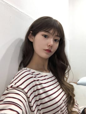 「アイテム（ウィッグ）」を使った、ピンクエイジさん（レディース・166cm）の冬コーディネート