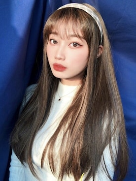 「アイテム（ウィッグ）」を使った、ピンクエイジさん（レディース・166cm）の冬コーディネート