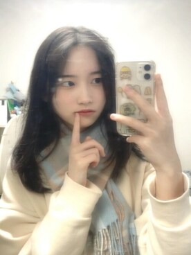 「アイテム（ウィッグ）」を使った、ピンクエイジさん（レディース・163cm）の冬コーディネート