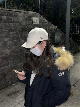 「アイテム（ウィッグ）」を使った、ピンクエイジさん（レディース・163cm）の冬コーディネート