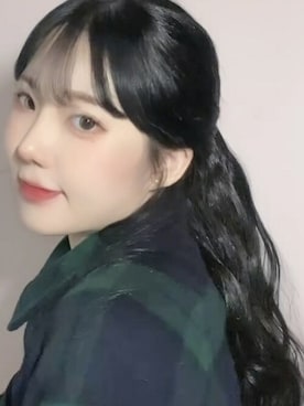 「アイテム（ウィッグ、ブラウン系）」を使った、ピンクエイジさん（レディース・163cm）の冬コーディネート