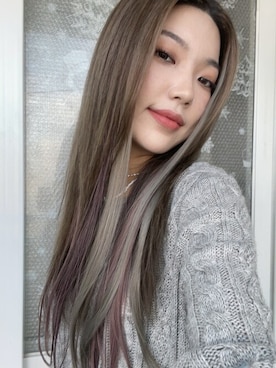 「アイテム（ウィッグ、その他）」を使った、ピンクエイジさん（レディース・163cm）の冬コーディネート