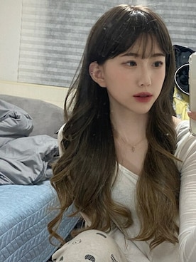 「アイテム（ウィッグ）」を使った、ピンクエイジさん（レディース・163cm）の冬コーディネート