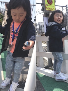 「GAP（ギャップ）のアイテム（ナイロンジャケット）」を使った、chelmom1126さん（レディース・163cm）の春コーディネート